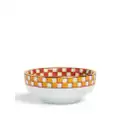 La DoubleJ geometric-print porcelain bowl (set of two) - Orange