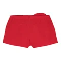 Blumarine rose-appliqué shorts - Red