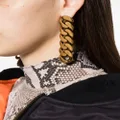 Balenciaga chunky-chain dangle earrings - Gold