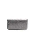 Balenciaga Monaco-motif leather wallet - Grey