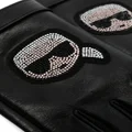 Karl Lagerfeld K/Ikonik 2.0 rhinestone-embellished gloves - Black