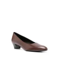 The Row Luisa 35mm leather pumps - Brown