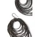 Brunello Cucinelli Vetro beaded hoop earrings - Silver