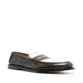 Premiata two-tone leather loafers - Brown