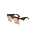 ETRO Tailoring oversize-frame sunglasses - Brown