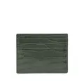 TOM FORD crocodile-embossed leather cardholder - Green