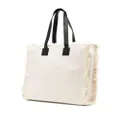 Bally embroidered-logo canvas tote bag - Neutrals