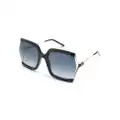 Carolina Herrera oversize-frame sunglasses - Black