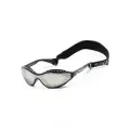 Swarovski crystal-embellished goggle-frame sunglasses - Black