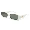 Linda Farrow Bailey geometric-frame sunglasses - White
