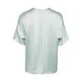 Vince short-sleeve silk blouse - Blue
