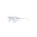 Montblanc rimless round-lenses sunglasses - Black