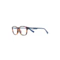 Lacoste logo-detail square-frame glasses - Blue