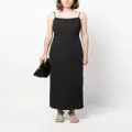 Calvin Klein crepe slip midi dress - Black