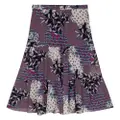 Ba&Sh Brooke tiered midi skirt - Purple