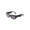 Jimmy Choo Eyewear Tatum rectangle-frame sunglasses - Black