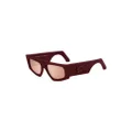 ETRO Etroscreen rectangle-frame sunglasses - Red