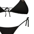 Emporio Armani logo-print bikini set - Black