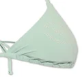 Emporio Armani logo-appliqué triangle bikini set - Green