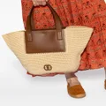 Bally basket-weave tote bag - Neutrals
