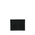 Coach logo-stamp leather cardholder - Black
