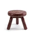Seletti etched milk stool - Brown
