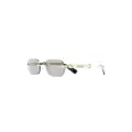 Cartier Eyewear tinted geometric-frame sunglasses - Gold
