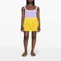 Karl Lagerfeld crochet cotton mini shorts - Yellow