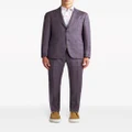 ETRO checked wool suit - Purple