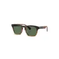 Oliver Peoples R-3 wayfarer-frame sunglasses - Brown