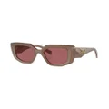 Prada Eyewear Prada PR 14ZS oversize frame sunglasses - Brown