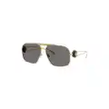 Versace Eyewear Medusa pilot-frame sunglasses - Black