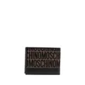 Moschino monogram logo stamp bi-fold wallet - Brown