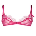 Agent Provocateur Lorna lace plunge underwired bra - Pink