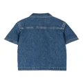 Calvin Klein Kids logo-patch denim shirt - Blue