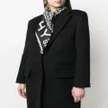 Givenchy logo-print silk scarf - Black