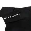 Givenchy logo-embroidered knitted gloves - Black