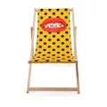 Seletti polka-dot deck chair - Yellow