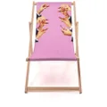 Seletti lipstick-motif deck chair - PINK