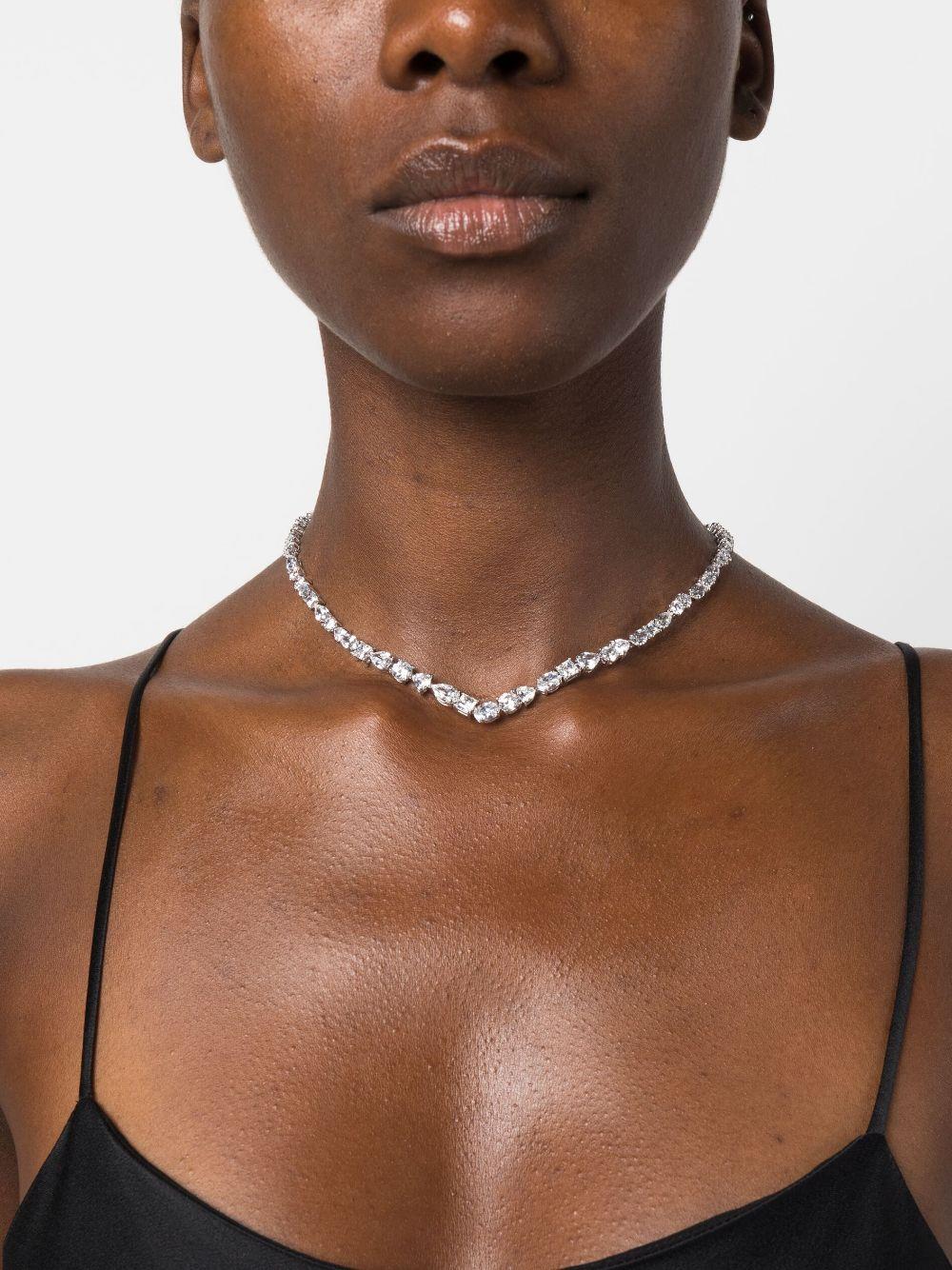 Swarovski Mesmera crystal-embellished necklace - Silver