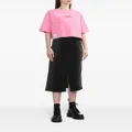 izzue graphic-print cotton T-shirt - Pink