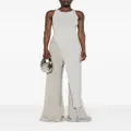Rick Owens ribbed-waistband wide-leg trousers - Neutrals