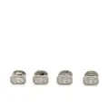 Tateossian Halo rectangular cufflinks - Silver
