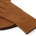 Zegna Oasi cashmere logo-embroidered gloves - Brown