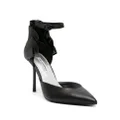 Karl Lagerfeld Flamenco Fan 100mm leather pumps - Black