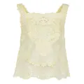 ZIMMERMANN Natura floral-lace tank top - Yellow