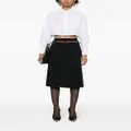 Givenchy Voyou taffeta wrap skirt - Black