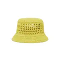 Prada logo-embroidered bucket hat - Yellow