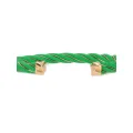 Bottega Veneta Twist leather cuff bracelet - Green