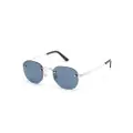 Cartier Eyewear round-frame rimless sunglasses - Silver
